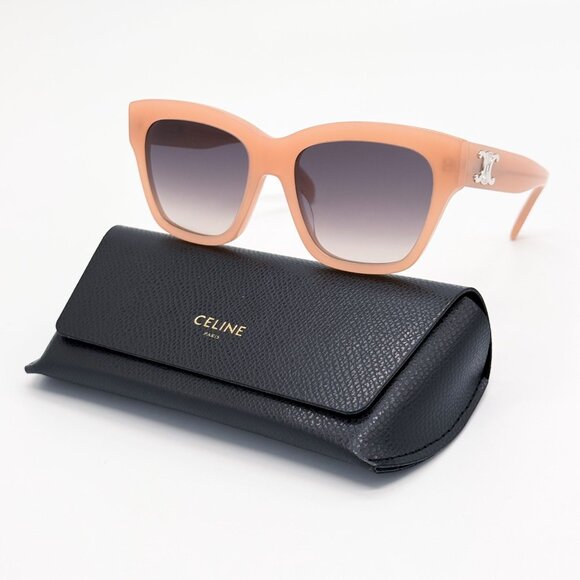 NEW CL40253I 72F CELINE SUNGLASSES PINK GRAY WOMEN EYEWEAR CELINE - Picture 1 of 11
